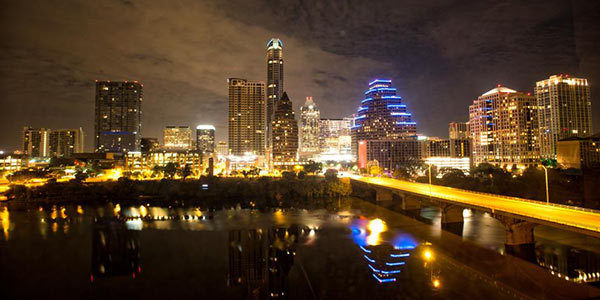 Austin, au Texas, de nuit