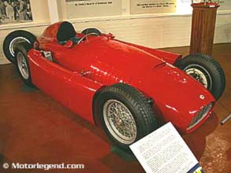 Lancia Ferrari D 50 de 1956. Un classique des voitures de GP des années 50.