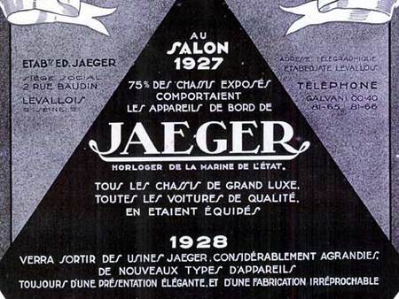 1927 : l'âge d'or pour Jaeger 