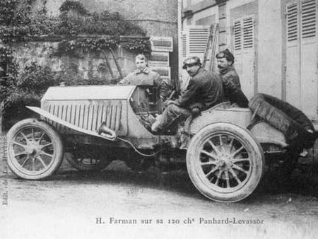 Henri Farman aux eliminatoires de 1905