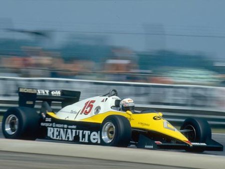 Prost à Silverstone, GP de Grande Bretagne 1983