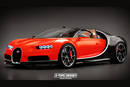 Bugatti Chiron Grand Sport Roadster - Crédit image : X-Tomi Design