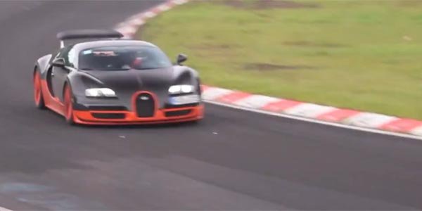 Bugatti Veyron Super Sport sur le Nürb