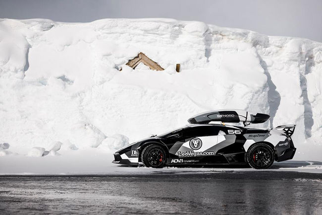 Jon Olsson sur les cimes en Lamborghini Murcielago