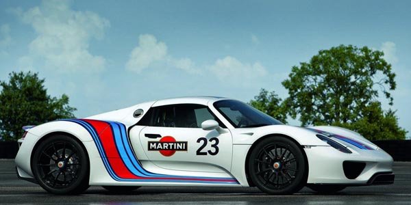 Une Porsche 918 Spyder Martini Racing