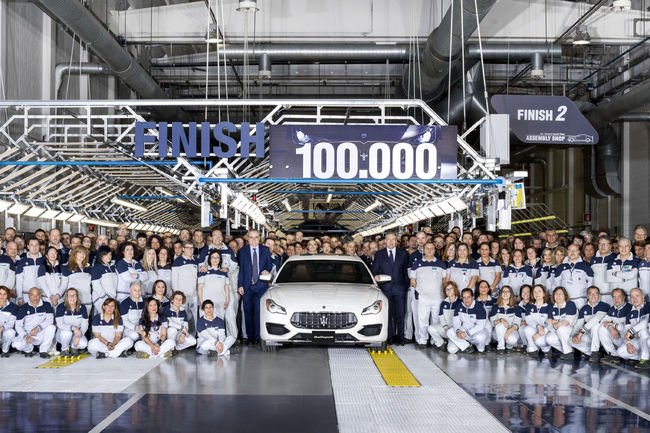 100 000 Maserati produites à Grugliasco