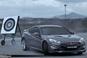 La Hyundai Genesis et une flèche