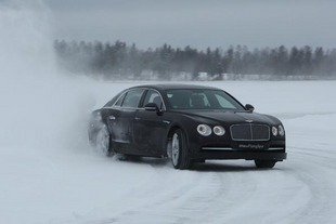 Testez la Bentley Flying Spur sur neige