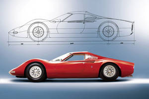 Le Prototype de la Ferrari Dino aux enchères
