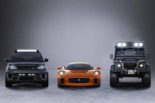 Trois modèles Jaguar Land Rover dans Spectre