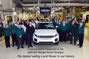 Range Rover Evoque : déjà 500 000 exemplaires produits