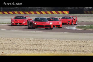 Quatre Ferrari d'exception réunies à Fiorano