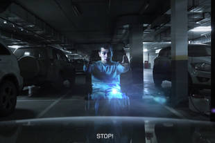 Un hologramme signale les places réservées aux handicapés