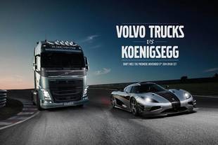 Un tracteur Volvo FH contre une Koenigsegg One : 1 