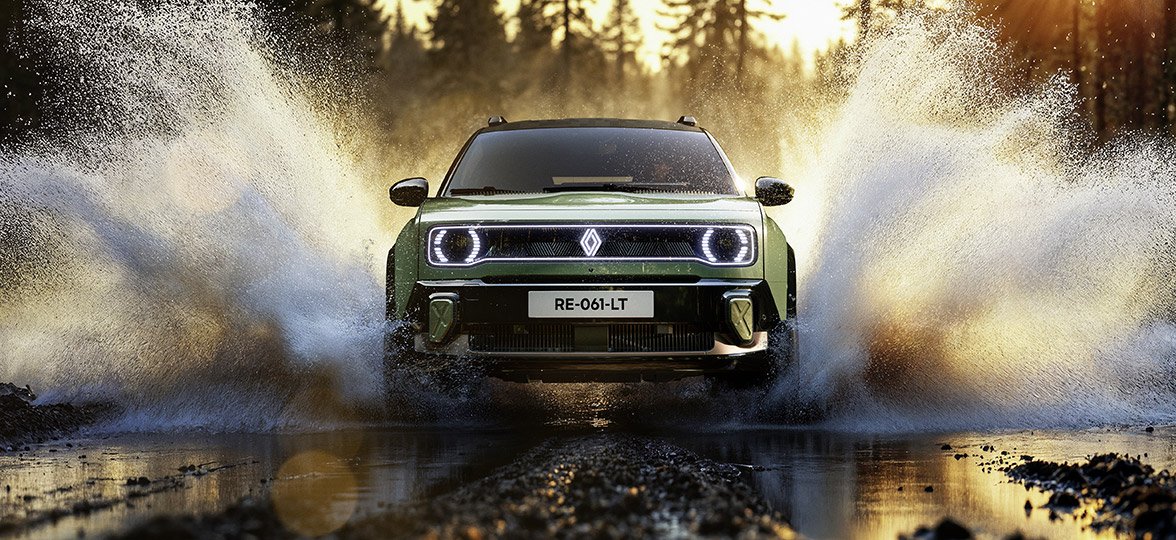 La Renault 4 E-Tech passe en mode tout-terrain