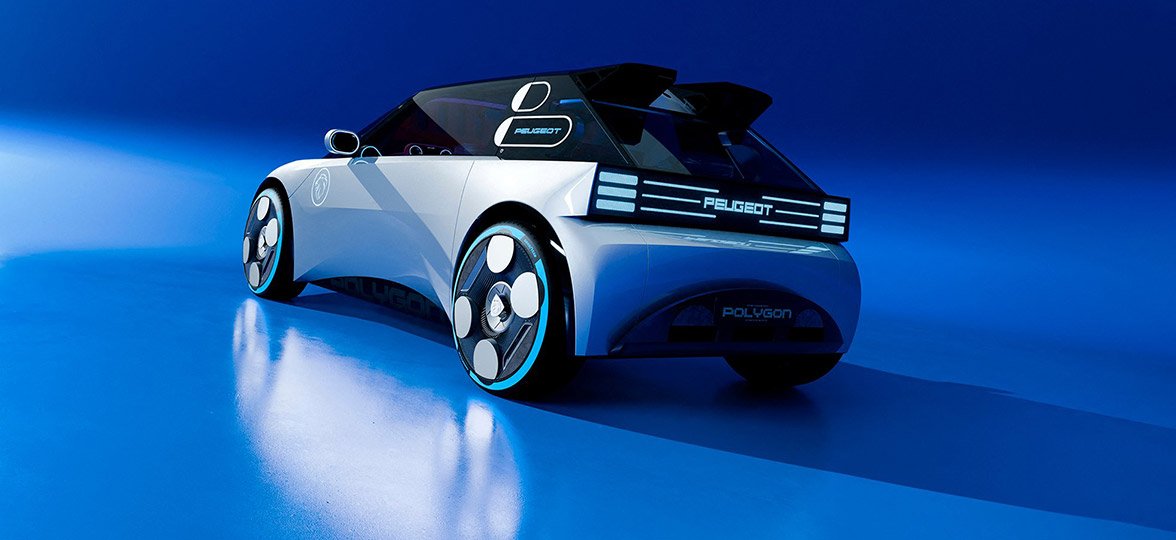 Un volant rectangulaire innovant pour le Peugeot Polygon Concept