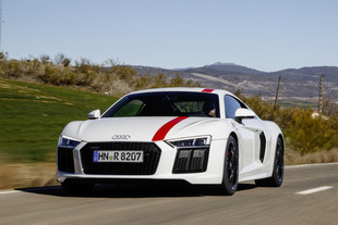 Essai AUDI R8 V10 5.2 FSI RWS S tronic