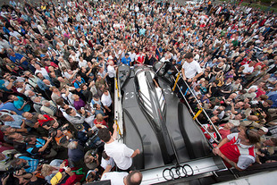L'Audi R18 e-tron Quattro venue par la route