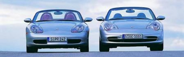 Porsche Boxster et Porsche 911 Carrera 4 Cabriolet, 2000