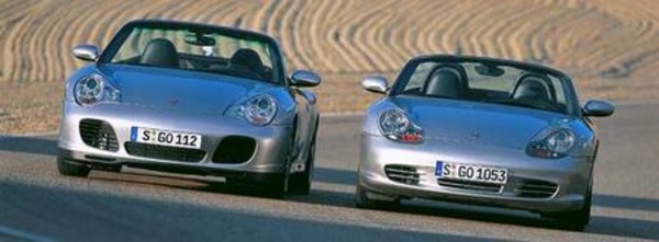 Porsche 911 Carrera 4S cabriolet et Porsche Boxster