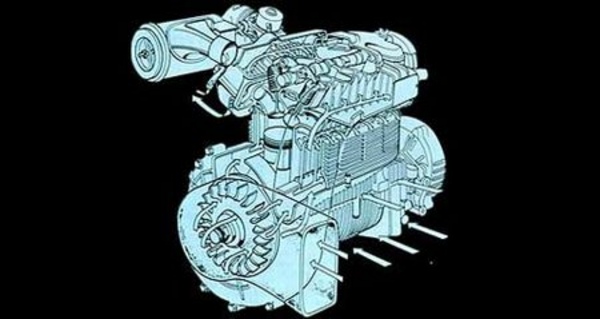 Le 1300 cm3 Honda présenté en 1968 possédait des canalisations d'air de refroidissement coulées dans le bloc.