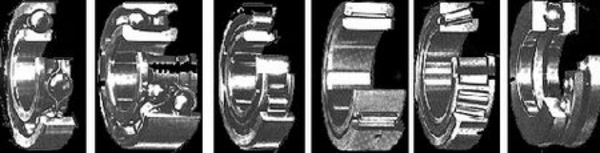 Roulement à une rangée de billes / oblique à deux rangées de billes / radial à rouleaux cylindriques / à aiguilles / à rouleaux coniques / axial à billes.