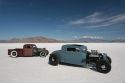 Hot rods sur fond de Lac Salé