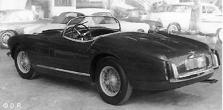Prototype de spider DB4 présenté au salon de Turin 1956