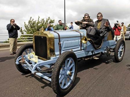 Edouard et François Michelin sur la Brasier 1907