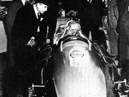 La 360 au salon de Turin 1950 avec Nuvolari