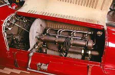Le moteur de la maserati 6 CM