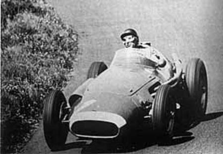 Fangio sur 250 F au GP d'Allemagne, 1957