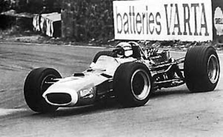 Jackie Stewart à Spa en 1968 sur la MS 10