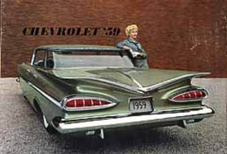 Ailerons horizontaux sur Chevrolet 1959