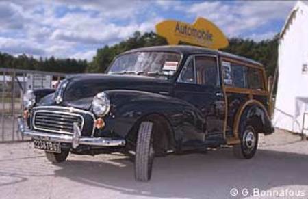 Morris Minor Traveller Woody de la revue