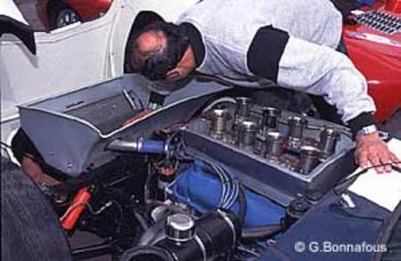 Moteur de la Cobra Daytona pilotée par Jacques Laffite