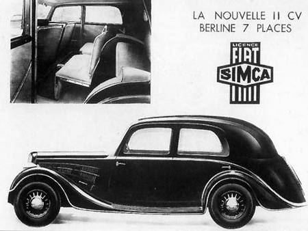 11 CV 2 litres 7 place, 1936