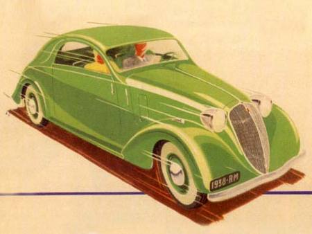 Simca 8 coupé, 1938