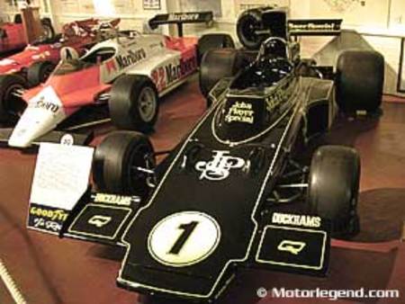 Lotus Cosworth Type 72 de 1973. Vainqueur au Grand Prix de Monaco et de France en 1974 pilotée par Ronnie Peterson.