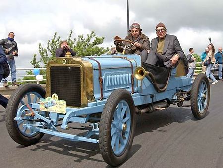 Edouard et François Michelin sur la Brasier 1907