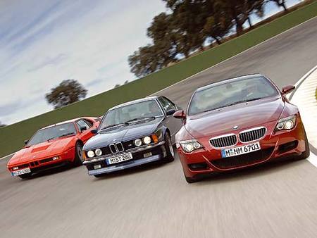 BMW M1, BMW M635 CSi et BMW M6