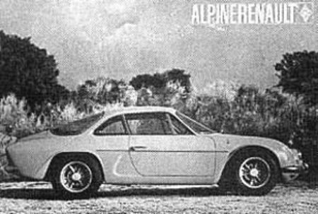 La berlinette A 110 millésime 1968