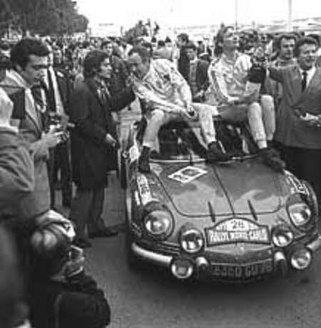 Rallye de Monte Carlo 1971. Victoire d'Anderson devant Thérier.
