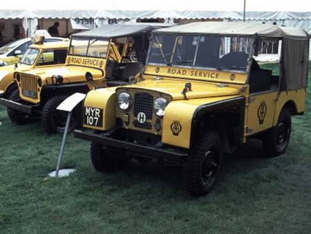 Les Land Rover de l'Automobile Association 