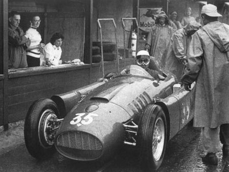 Castellotti au Grand Prix de Belgique 1955