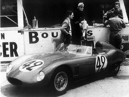 Alejandro De Tomaso et Elizabeth Haskell au Mans 1958 (Osca 750)