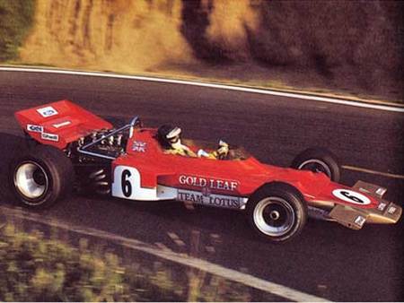 Rindt  au volant de la Lotus 72