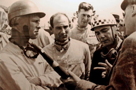 Peter Collins, Stirling Moss et Jean Behra