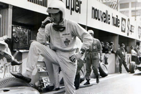L. Bandini sur Ferrari en 1964 à Reims