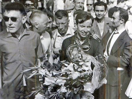 Tony Brooks vainqueur du GP de l'ACF à Reims en 1959